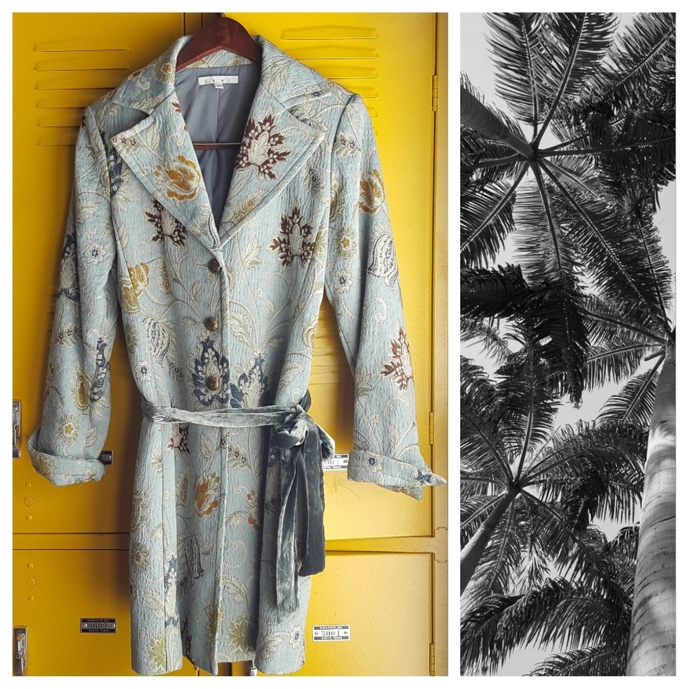 Cabi 371 guinevere jacobean floral tapestry jacket